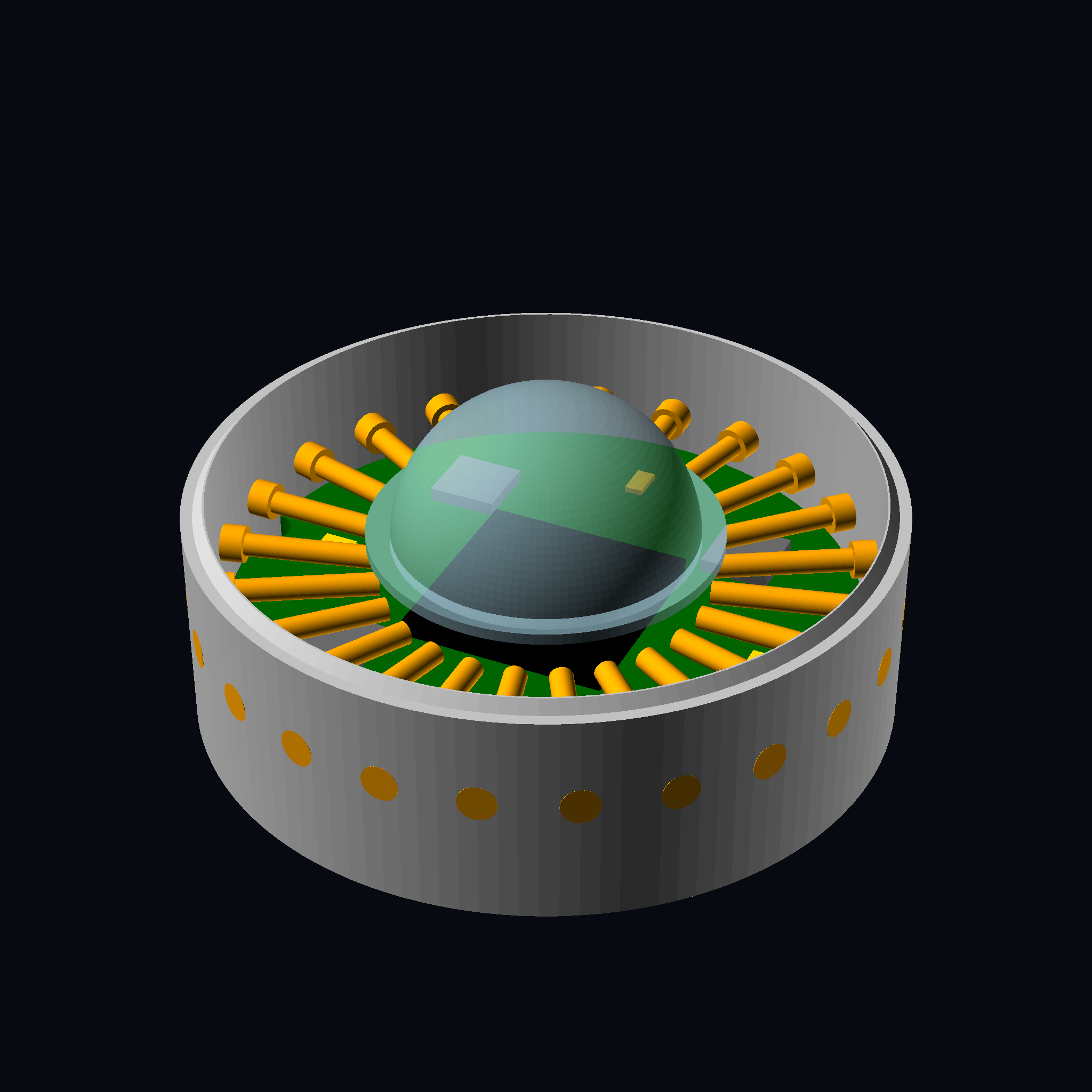 Brain Cells 10mm Assembled Sensor Transducer Isometric CAD Render